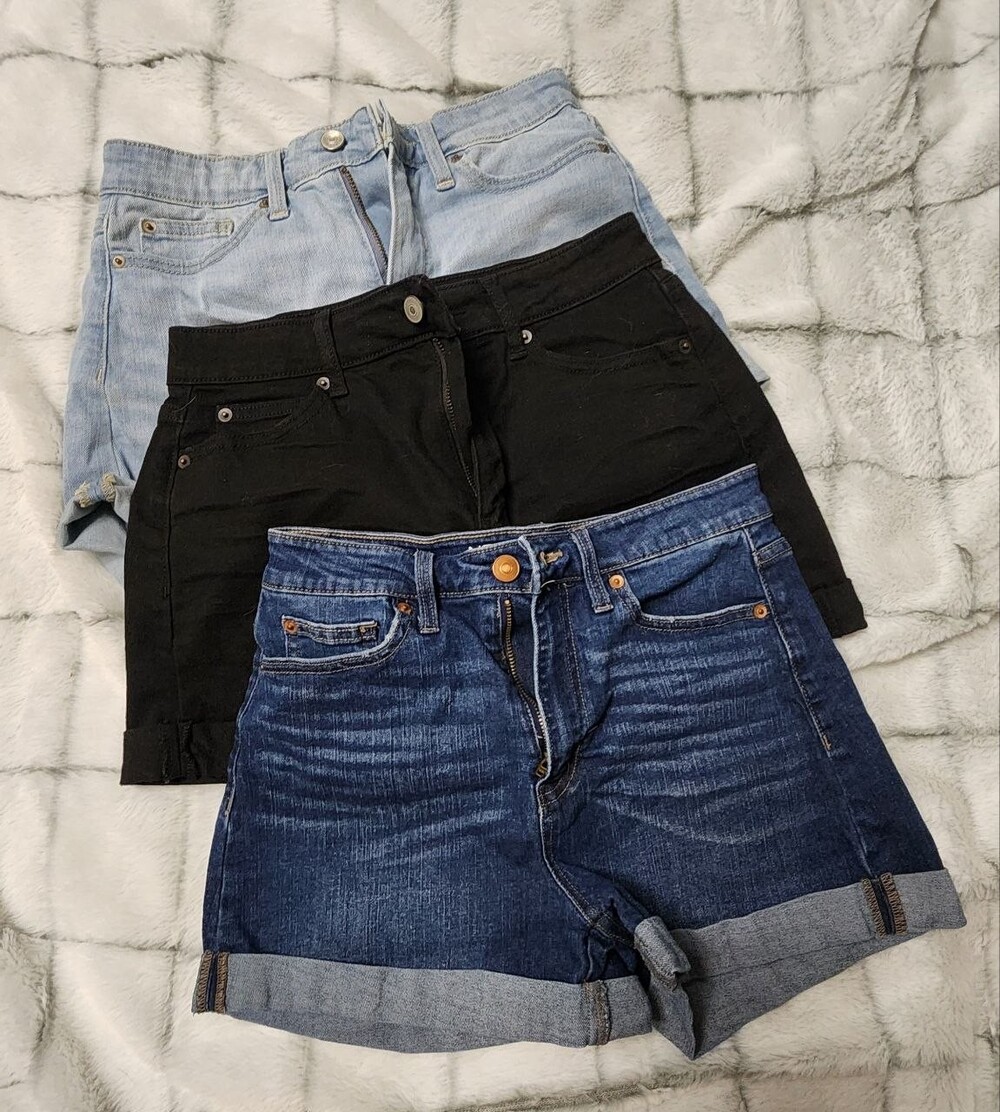 Lot of 3 - NO BOUNDARIES Denim Shorts Size 9